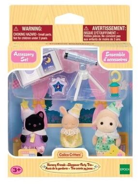 Calico Critters Sleepover Party Trio Set